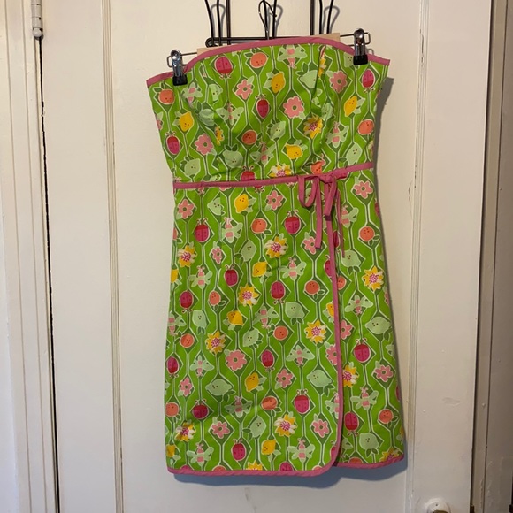 Lilly Pulitzer Dresses & Skirts - Lilly Pulitzer strapless wrap dress A-Maze-Ing